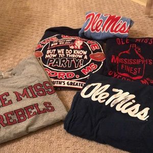 Bundle of ole miss tee shirts.